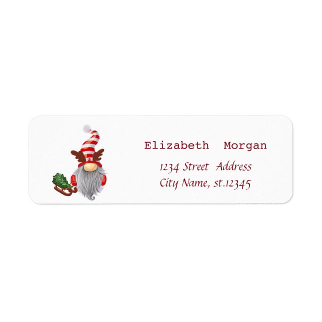 Nordic Gnome Sleigh Pine Tree (Vorne)