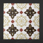 Nordic Gold Scandinavian Graphic Fliese<br><div class="desc">Nordic Design in Rot, Blau und Gold.</div>