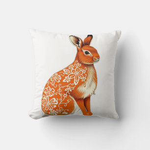 Nordic Hase mit Autumn Lace Pattern Kissen