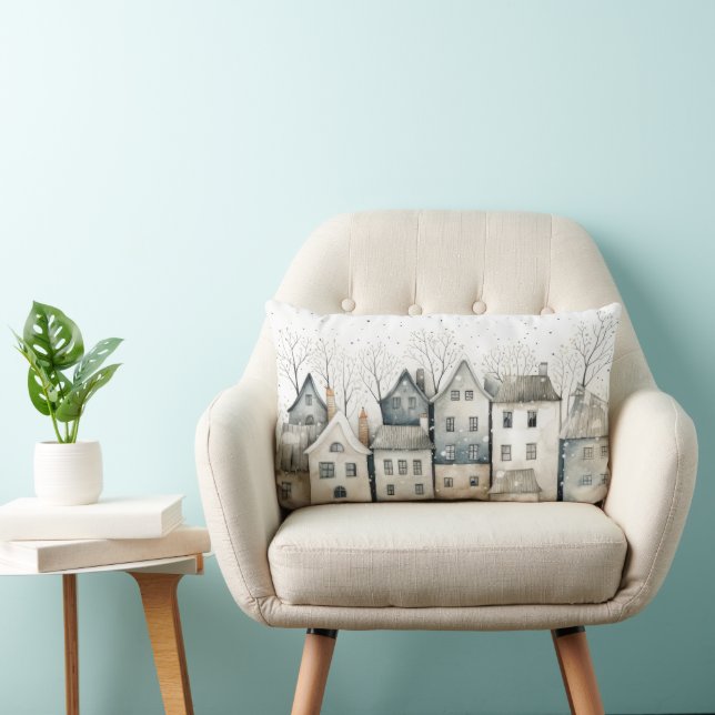 Nordic Houses Throw Pillow Lendenkissen (Stuhl )