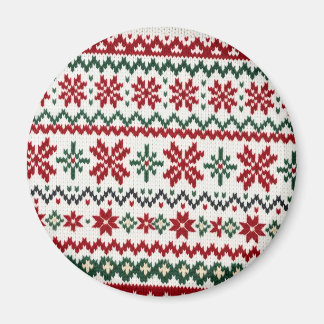 Nordic Knit Christmas Magnet