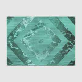 Nordic Molten Jade | Abstrakt geometrisch grün Seidenpapier