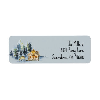 Nordic/Mountain Address Labels Personalisiert