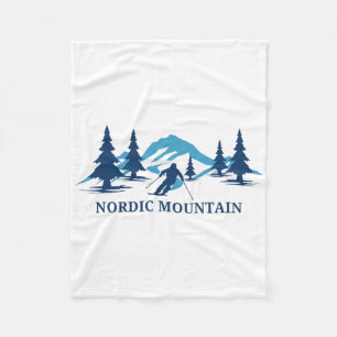 Nordic Mountain Wisconsin Skigebiet Skifahren Skif Fleecedecke