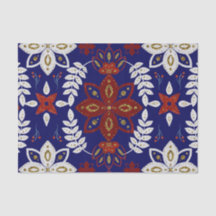 Nordic Navy Floral Leaf Wasserfarbe Kunst