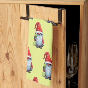 Nordic Nisse Gnome Gonk hält ein Glas ‎ Limon Geschirrtuch