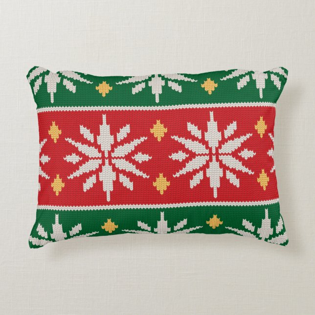 Nordic Noel Knit Dekokissen (Vorderseite)