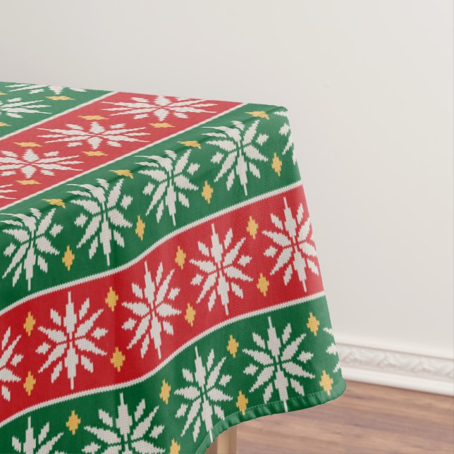 Nordic Noel Knit Tischdecke (Beispiel)