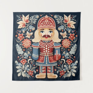 Nordic Nutcracker Tapestry Wandteppich
