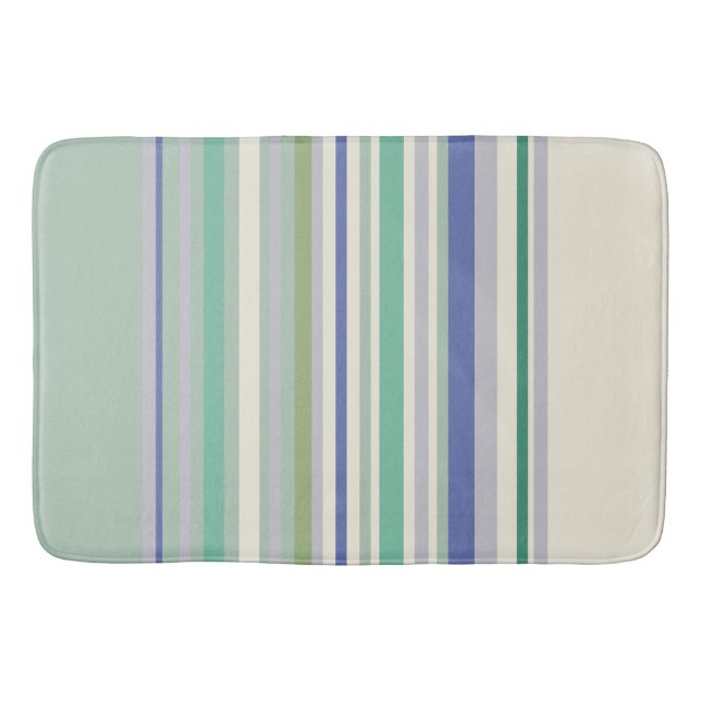 Nordic Pastel Geometric Muster Badematte (Vorderseite)