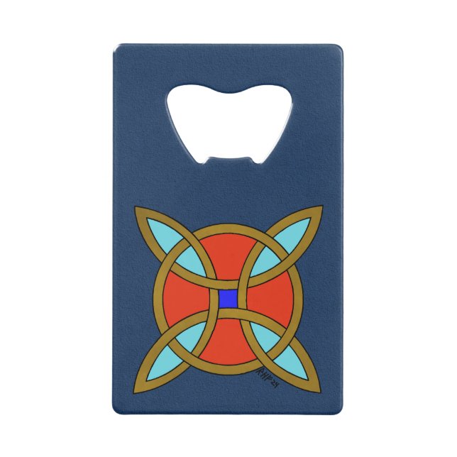 Nordic Protection from Witchcraft or Witch's Knot Geldbeutel Flaschenöffner (Vorderseite)