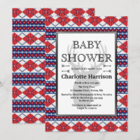 Nordic Raute Sweater Pattern Winter Baby Dusche