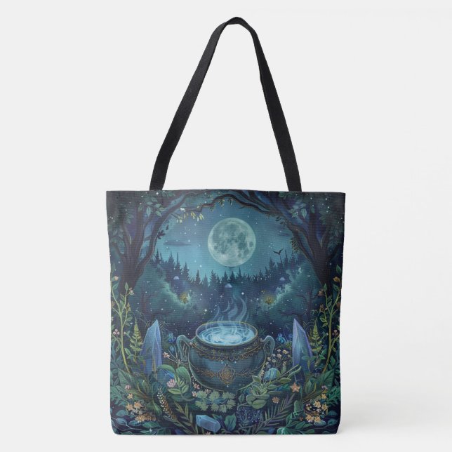 Nordic Samhain Tragetaschen - Hexen Cauldron Desig Tasche (Vorderseite)