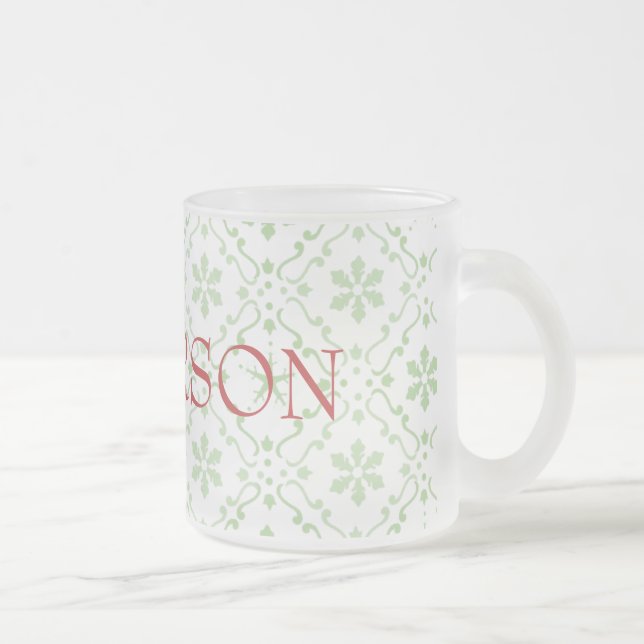 Nordic Snowflake Pattern Mattierter Individuelle N Mattglastasse (Rechts)