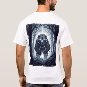 Nordic Spirit Bär T-Shirt - Mystischer Waldhüter
