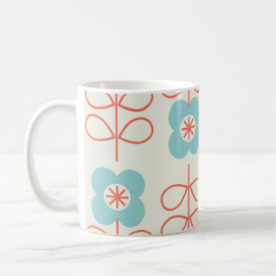 Nordic Style Geometric Floral Vintag. Kaffeetasse