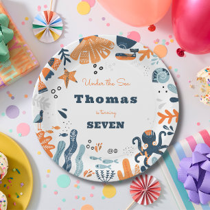 Nordic Under Sea Kindergeburtstag Pappteller