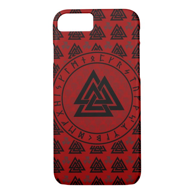 Nordic Valknut, coque iphone de symbole de Viking (Dos)