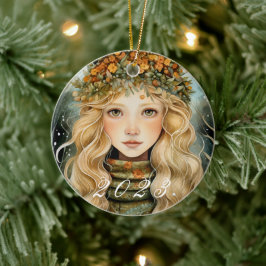 Nordic Weihnachten Goddess Ornament mit individuel