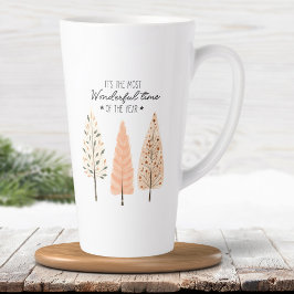 Nordic Winter Scene Minimal Pine Weihnachtsbaumen Milchtasse