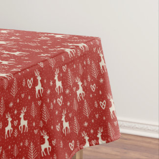 Nordic Yuletide Reindeer Tischdecke