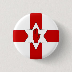 Nordirland-Abzeichen - Stern u. Hand auf Kreuz Button