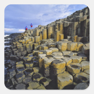 Nordirland, County Antrim, Giant's Quadratischer Aufkleber
