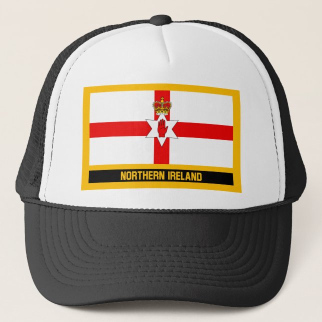 Nordirland-Flagge Truckerkappe (Vorderseite)