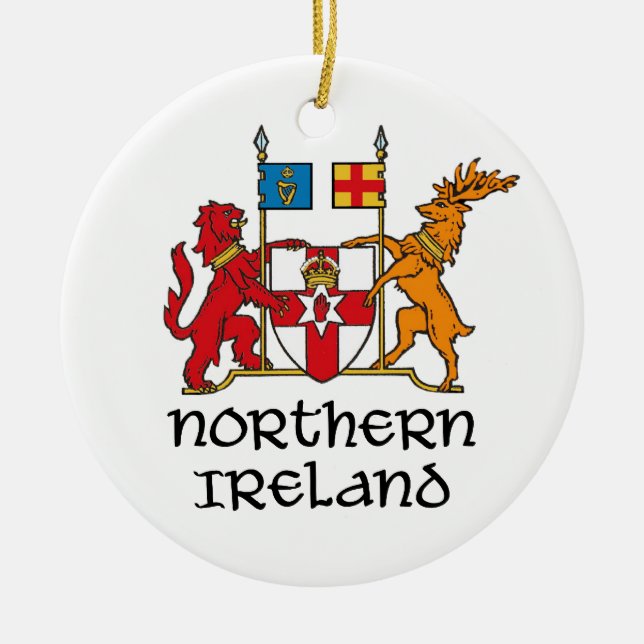 NORDIRLAND - Flagge/Wappen/Emblem/Symbol Keramikornament (Vorne)