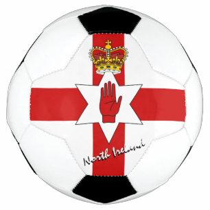 Nordirland Fußball- und Ulsterflagge / Sport Fußball