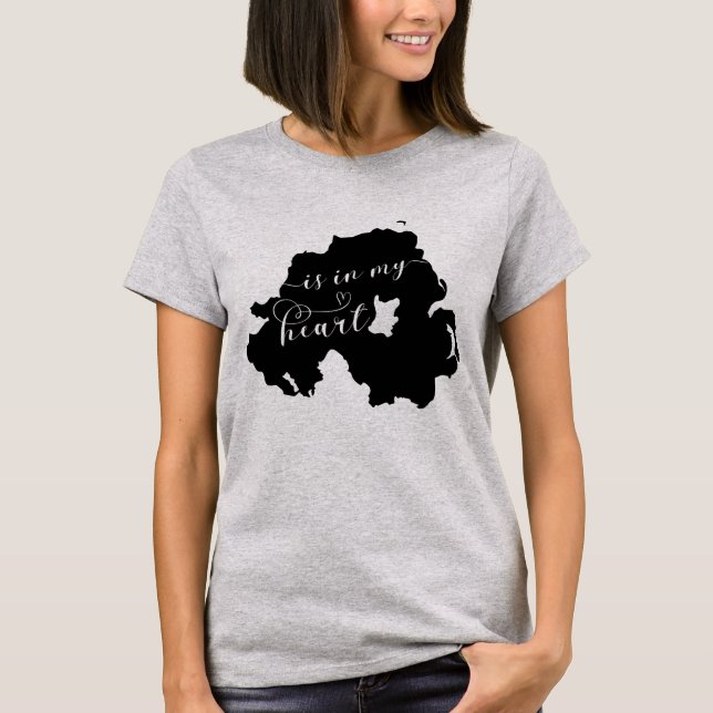 Nordirland liegt in meinem Herzen T-Shirt (Vorderseite)