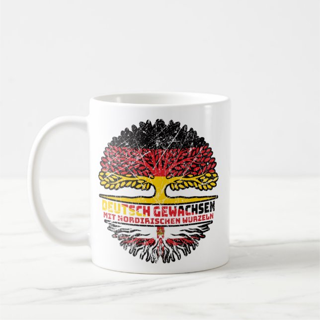 Nordirland Nordirisch Deutsch Deutschland Baum Kaffeetasse (Links)