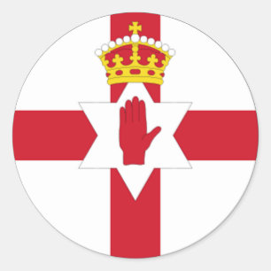 Nordirland-Provinz des Ulster-Euro-Aufklebers Runder Aufkleber