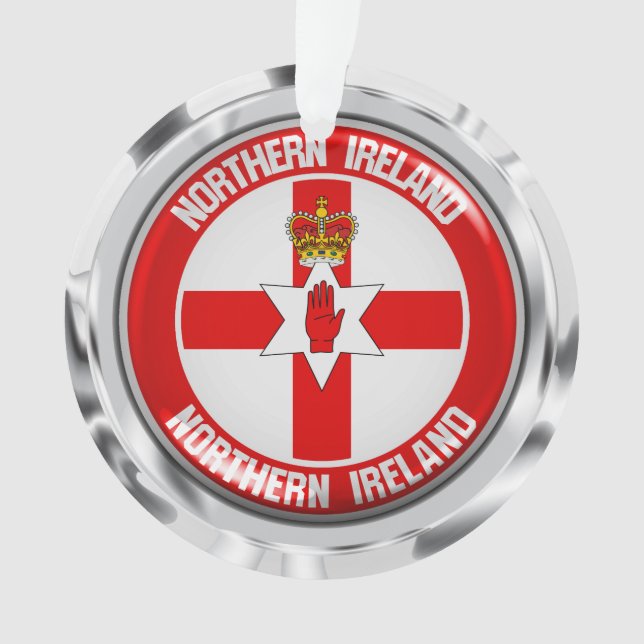 Nordirland-Runde Ornament (Vorderseite)