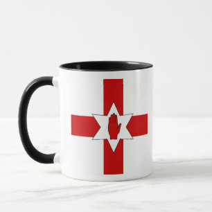 Nordirland-Tasse - Stern u. Hand auf Kreuz Tasse