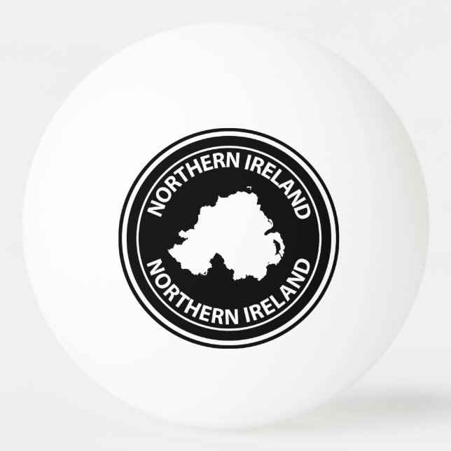 Nordirland Tischtennisball (Vorderseite)