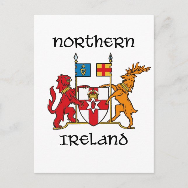 Nordirland - Wappen/Symbol/Emblem Postkarte (Vorderseite)
