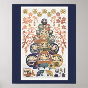 Nordisch-Japanische Illustration –JAPAN Poster