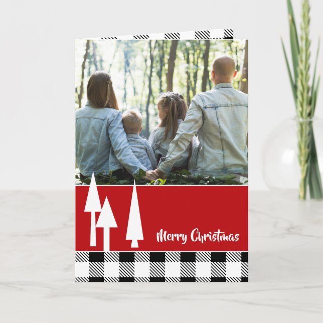 Nordische Bäume und Karierte Weihnachten (Vorderseite)