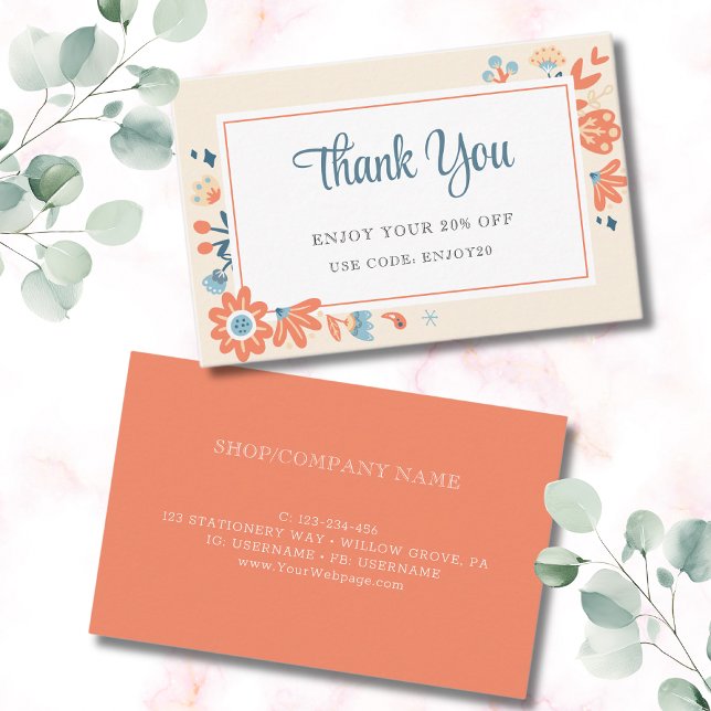 Nordische Blume Rabattkarte (Von Creator hochgeladen)