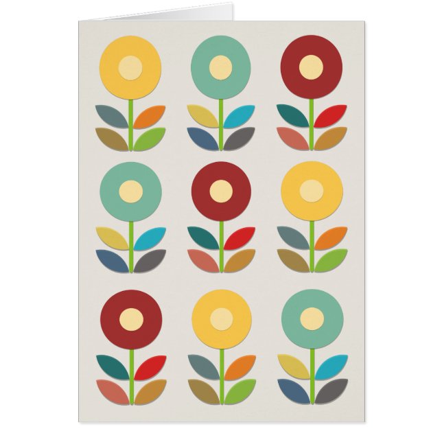 Nordische Blumen Papercut Art (Vorne)