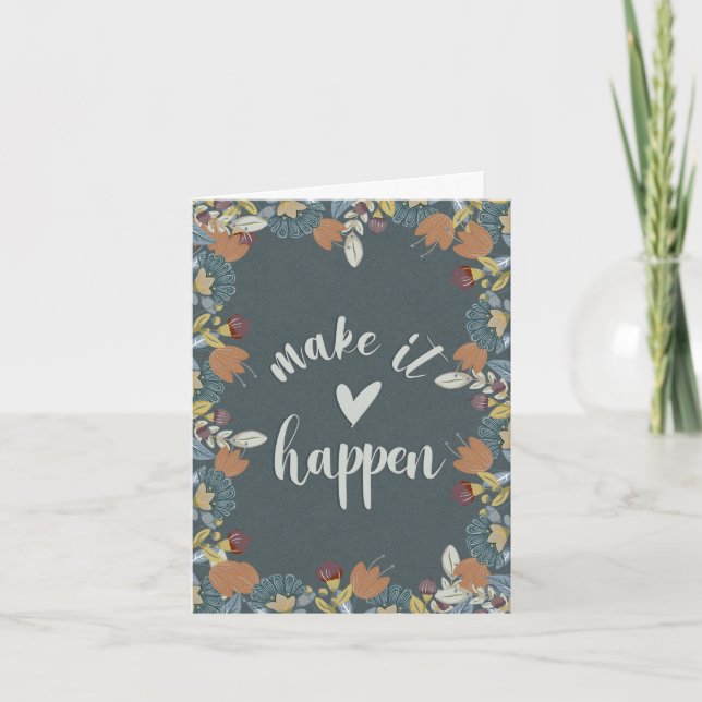 Nordische Blumenmotivation macht es zum Blanken (Vorderseite)
