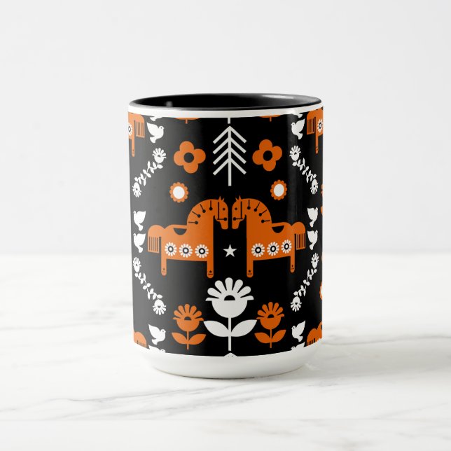 Nordische Data Horse-Wohngestaltung Tasse (Zentrum)