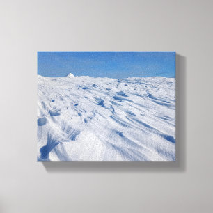 Nordische Einsamkeit Winter Schnee Dünen Leinwanddruck