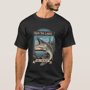 Nordische Fischfanglegende u2013 Pike Viking Angle T-Shirt