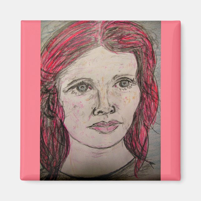 Nordische Frau Magnet (Vorne)