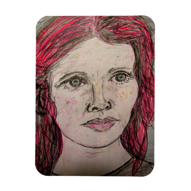 Nordische Frau Magnet (Vertikal)