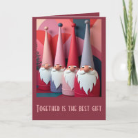 Nordische Gnome Retro Modernes Weihnachts-Kitsch