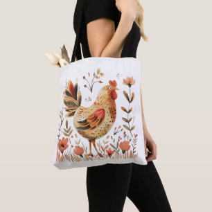 Nordische Hühner-Tragetasche Tasche