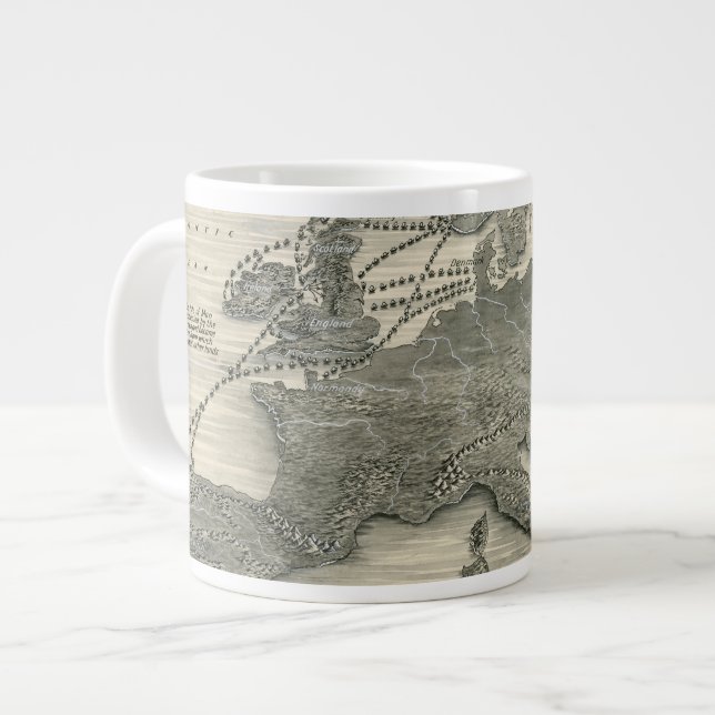 Nordische Invasionen Jumbo-Tasse (Vorderseite Links)